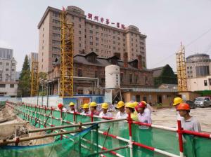 市建設(shè)局黨委書(shū)記、局長(zhǎng)戴健一行赴湖州市第一醫(yī)院改擴(kuò)建項(xiàng)目一期工程